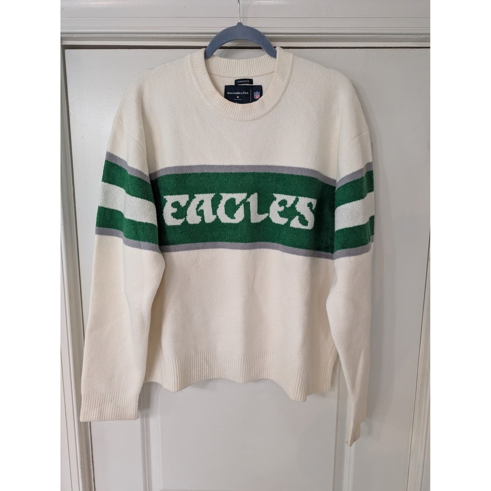 Abercrombie & Fitch NFL Philadelphia Eagles Oversized Sweater Medium retro